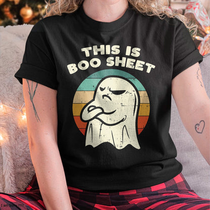Hallowen Shirts for Family, Funny hallowen shirts, Hallowen Unisex T-Shirt/Hoodie/Sweatshirt HLT00 - This Is Boo Sheet Ghost Retro Halloween Costume Men Women T-Shirt