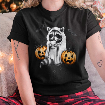 Hallowen Shirts for Family, Funny hallowen shirts, Hallowen Unisex T-Shirt/Hoodie/Sweatshirt HLT00 - Cute Ghost Raccoon Pumpkin Halloween Raccoon T-Shirt
