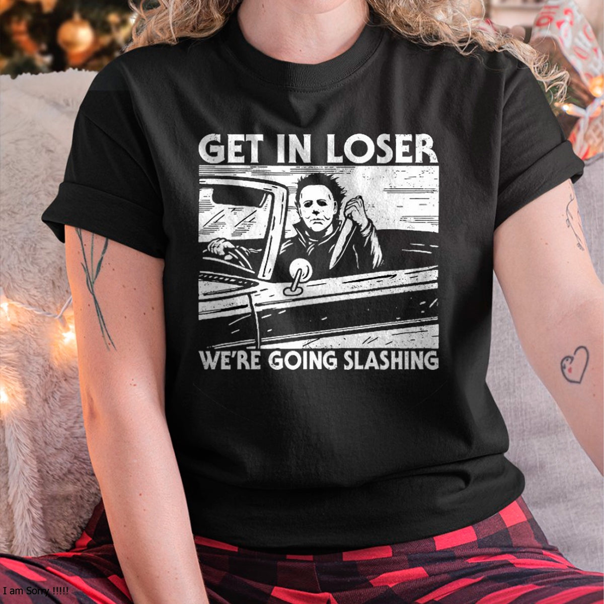 Hallowen Shirts for Family, Funny hallowen shirts, Hallowen Unisex T-Shirt/Hoodie/Sweatshirt HLT00 - Horror Halloween Character Get In Loser We're Going Slashing T-Shirt