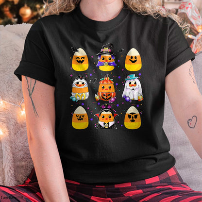 Hallowen Shirts for Family, Funny hallowen shirts, Hallowen Unisex T-Shirt/Hoodie/Sweatshirt HLT00 - Candy Corn Halloween Costume Characters Candy Corn Crew T-Shirt