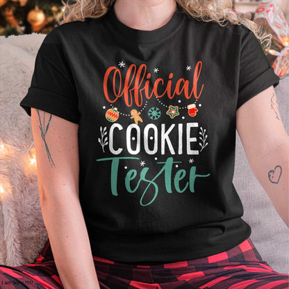 Christmas Shirts for Family, Funny christmas shirts, Christmas Unisex T-Shirt/Hoodie/Sweatshirt HLT00 - Official Cookie Tester Funny Christmas Couples Matching T-Shirt