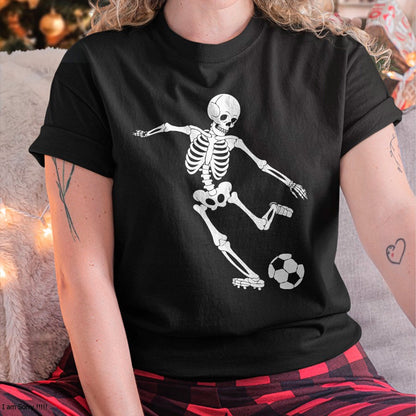 Hallowen Shirts for Family, Funny hallowen shirts, Hallowen Unisex T-Shirt/Hoodie/Sweatshirt HLT00 - Soccer Skeleton Halloween Men Boys Soccer Player Halloween T-Shirt