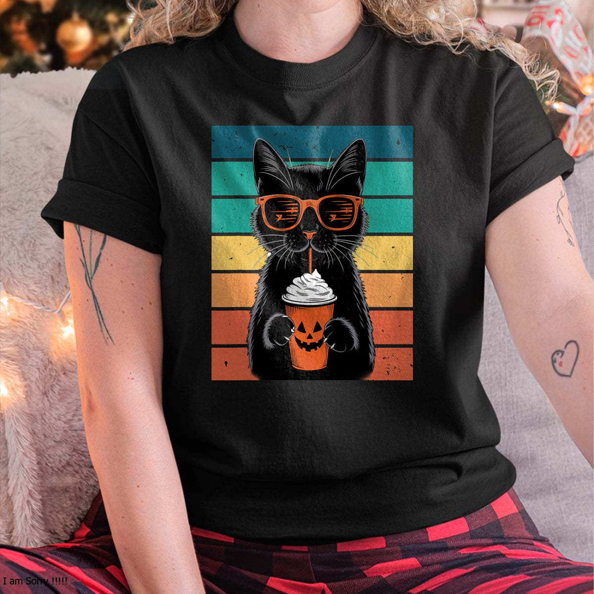 Hallowen Shirts for Family, Funny hallowen shirts, Hallowen Unisex T-Shirt/Hoodie/Sweatshirt HLT00 - Black Cat Hipster Trick or Treat Funny Halloween Black Cat T-Shirt