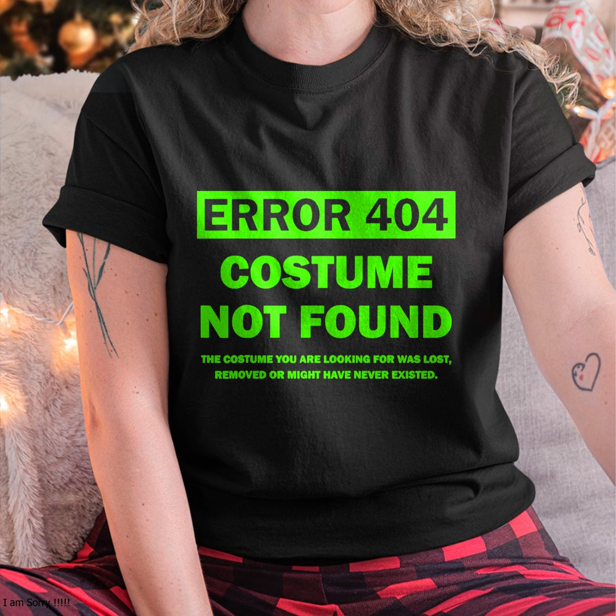 Hallowen Shirts for Family, Funny hallowen shirts, Hallowen Unisex T-Shirt/Hoodie/Sweatshirt HLT00 - Error 404 Costume Not Found halloween matching T-Shirt