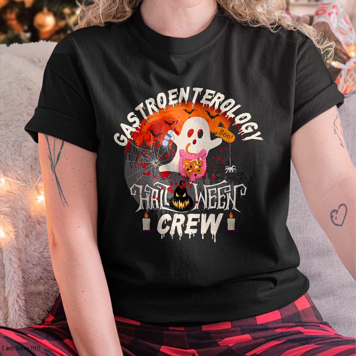 Hallowen Shirts for Family, Funny hallowen shirts, Hallowen Unisex T-Shirt/Hoodie/Sweatshirt HLT00 - Spooky gastroenterology Boo Crew endoscopy tech Halloween T-Shirt