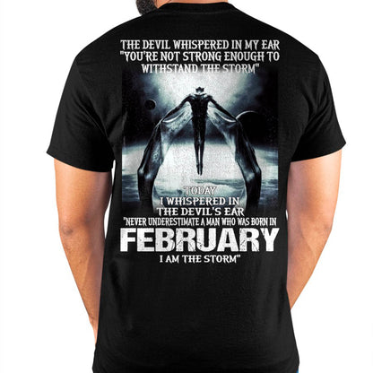 FEBRUARY - THE DEVIL WHISPERED IN MY EAR - T-SHIRT FOR MAN - TLEE02 (SKU08-35-02)
