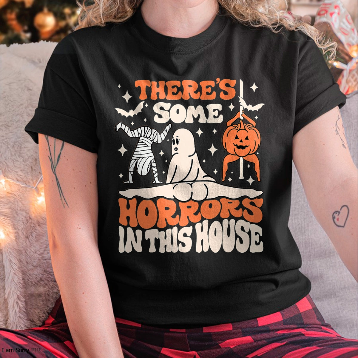 Hallowen Shirts for Family, Funny hallowen shirts, Hallowen Unisex T-Shirt/Hoodie/Sweatshirt HLT00 - There's Some Horrors In This House Ghost Pumpkin Halloween T-Shirt