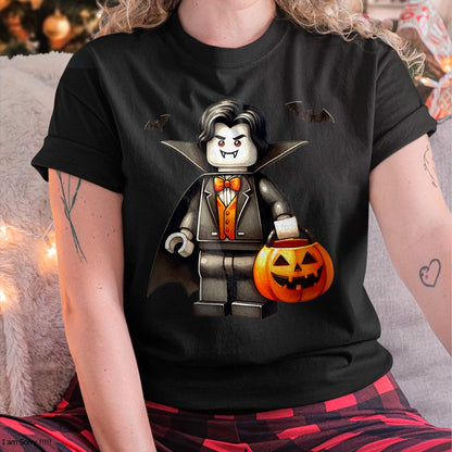Hallowen Shirts for Family, Funny hallowen shirts, Hallowen Unisex T-Shirt/Hoodie/Sweatshirt HLT00 - Halloween Master Builder Vampire Kids Building Blocks Bricks T-Shirt