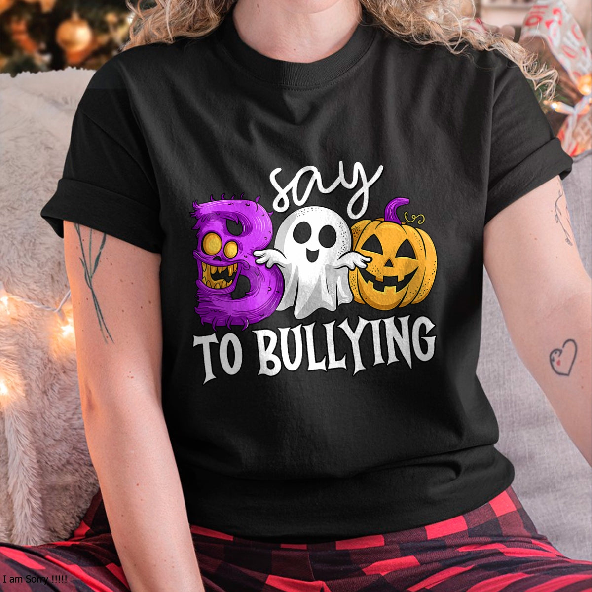 Hallowen Shirts for Family, Funny hallowen shirts, Hallowen Unisex T-Shirt/Hoodie/Sweatshirt HLT00 - Say Boo To Bullying Orange Anti Bullying Unity Day Halloween T-Shirt