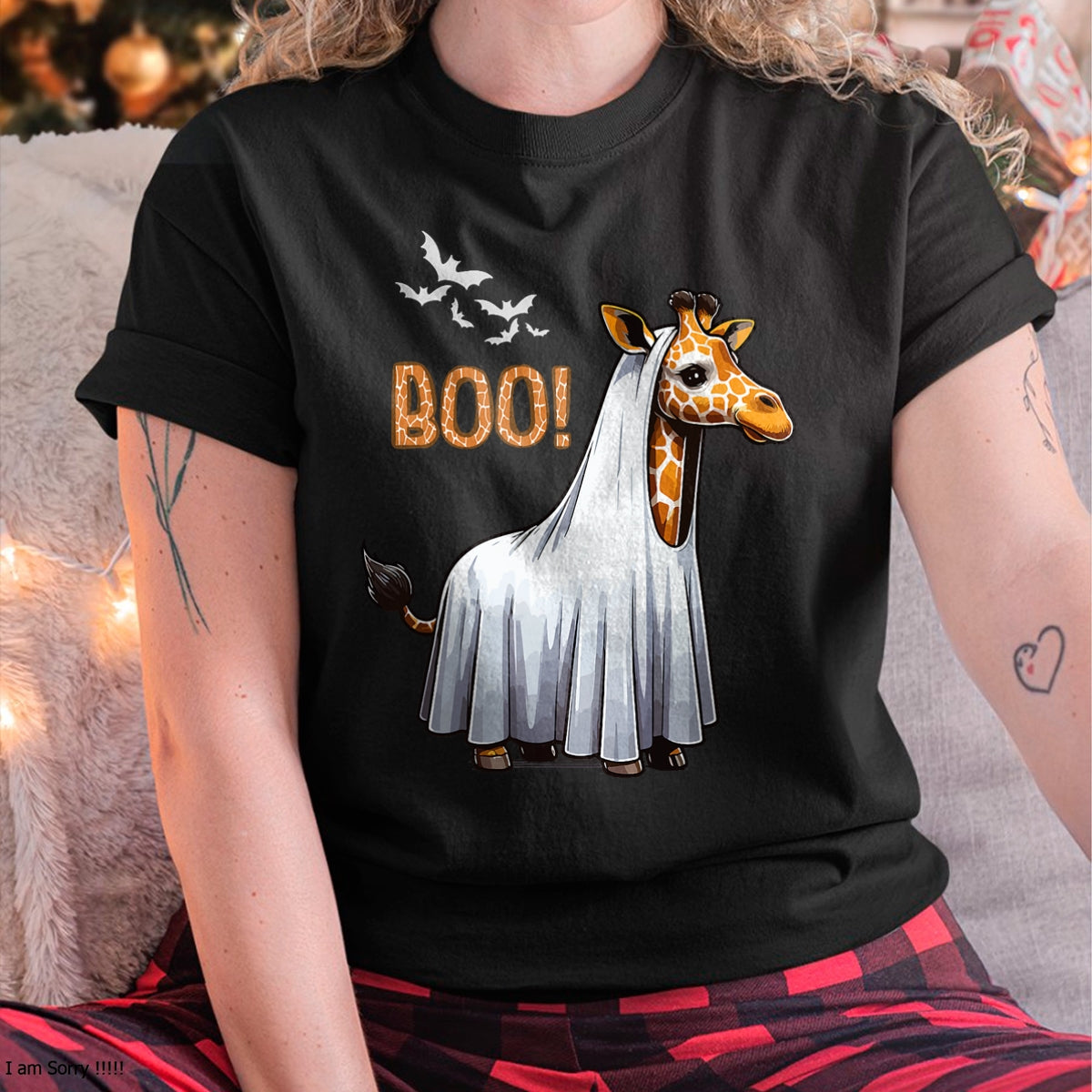 Hallowen Shirts for Family, Funny hallowen shirts, Hallowen Unisex T-Shirt/Hoodie/Sweatshirt HLT00 - Cute Giraffe Boo Halloween Costume Zoo Lover T-Shirt