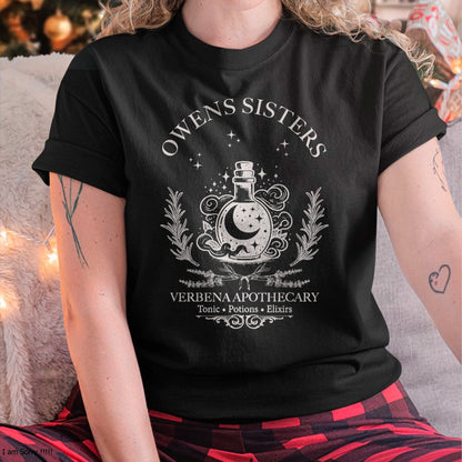 Hallowen Shirts for Family, Funny hallowen shirts, Hallowen Unisex T-Shirt/Hoodie/Sweatshirt HLT00 - Owens Sisters Practical Magic Halloween Apothecary Premium T-Shirt
