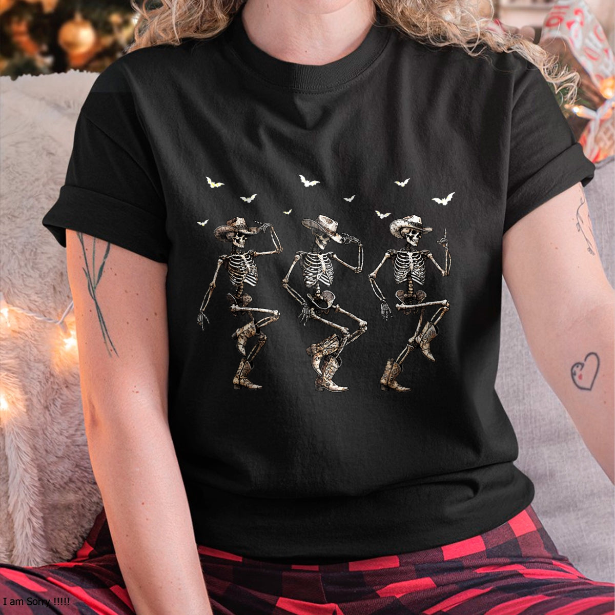 Hallowen Shirts for Family, Funny hallowen shirts, Hallowen Unisex T-Shirt/Hoodie/Sweatshirt HLT00 - Western Halloween Cowboy Skeletons Dance couple matching tee T-Shirt