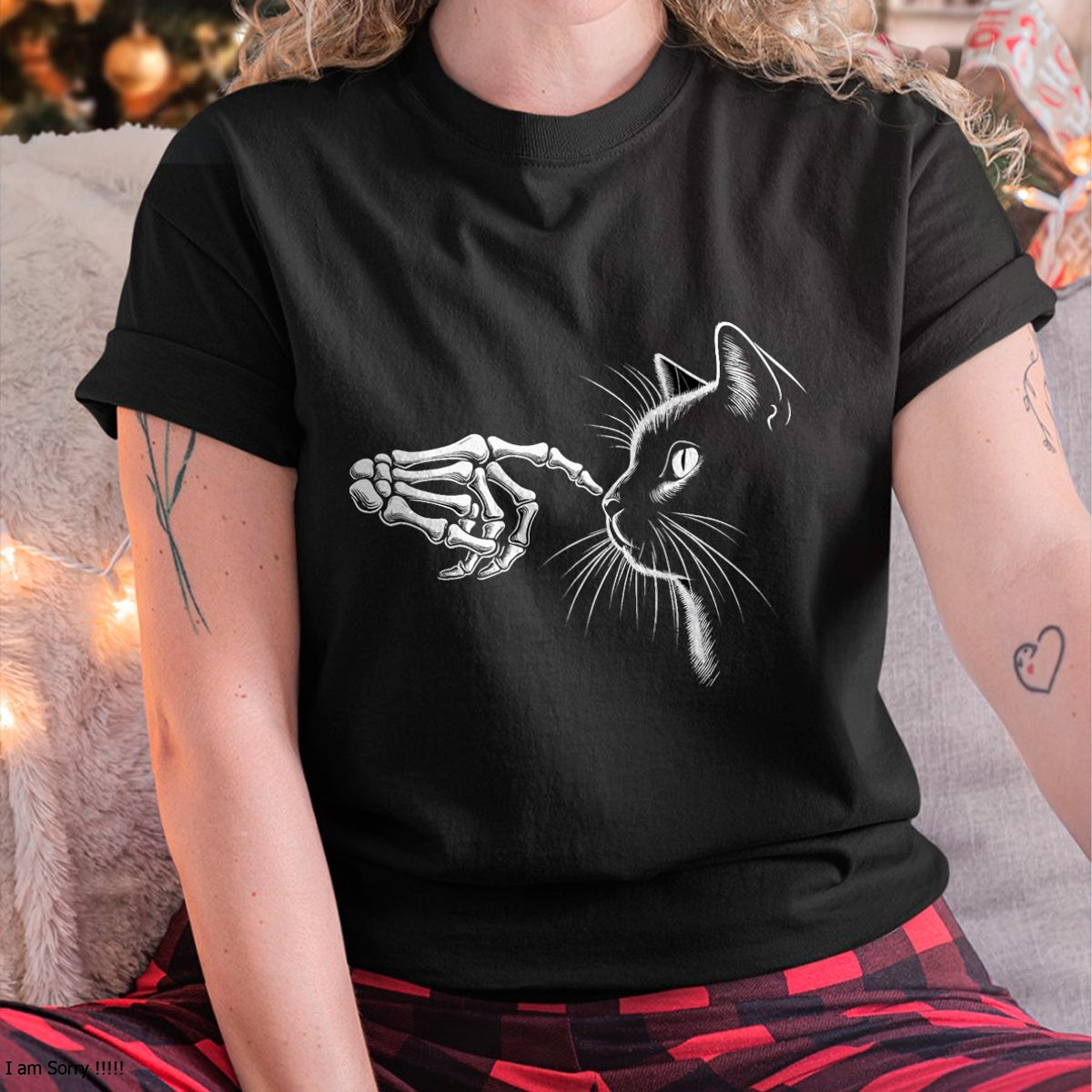 Hallowen Shirts for Family, Funny hallowen shirts, Hallowen Unisex T-Shirt/Hoodie/Sweatshirt HLT00 - Skeleton Hand Boop Black Cat Pet For Women Men Halloween T-Shirt