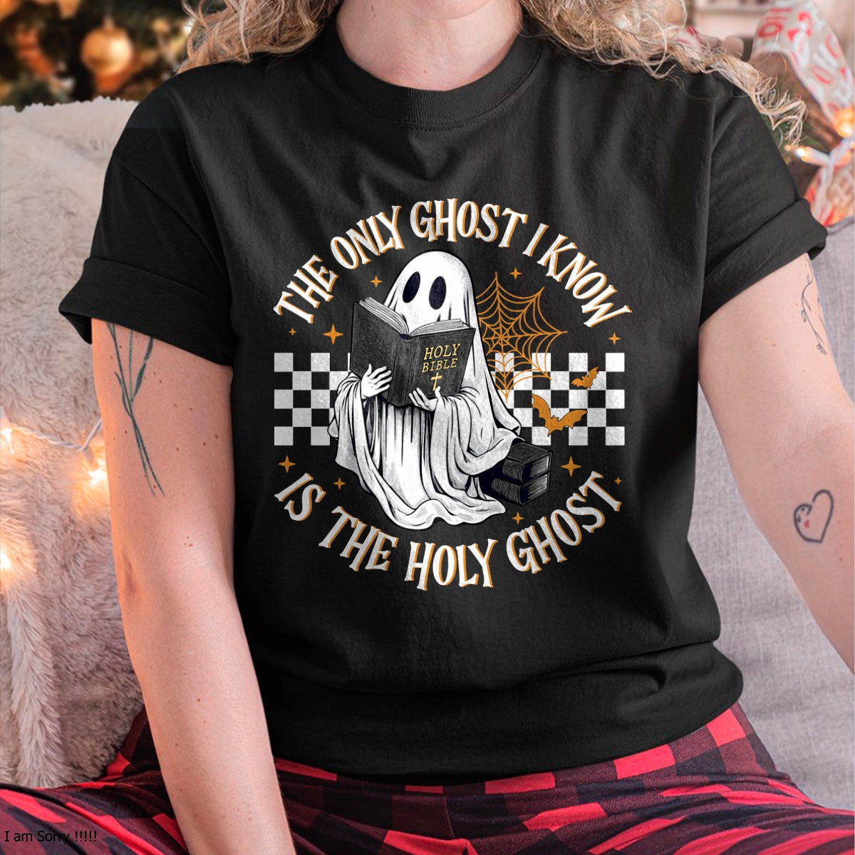 Hallowen Shirts for Family, Funny hallowen shirts, Hallowen Unisex T-Shirt/Hoodie/Sweatshirt HLT00 - The Only Ghost I Know Is The Holy Ghost Boo Bible Halloween Long Sleeve T-Shirt
