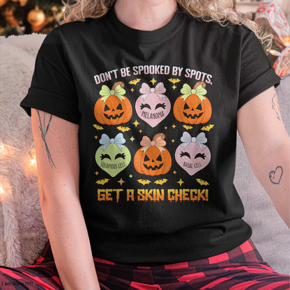 Hallowen Shirts for Family, Funny hallowen shirts, Hallowen Unisex T-Shirt/Hoodie/Sweatshirt HLT00 - Dermatology Nurse Halloween Get A Skin Check Dermatologist T-Shirt