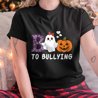 Hallowen Shirts for Family, Funny hallowen shirts, Hallowen Unisex T-Shirt/Hoodie/Sweatshirt HLT00 - Unity Day Orange Girls Funny Halloween Boo To Bullying T-Shirt