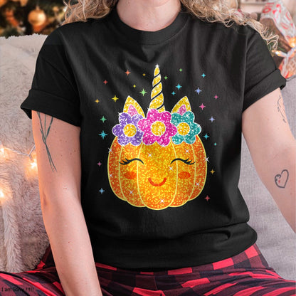 Hallowen Shirts for Family, Funny hallowen shirts, Hallowen Unisex T-Shirt/Hoodie/Sweatshirt HLT00 - Cute Unicorn Pumpkin Halloween Costume for Girl Kids Toddler T-Shirt