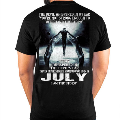 JULY - THE DEVIL WHISPERED IN MY EAR - T-SHIRT FOR MAN - TLEE07 (SKU08-35-07)
