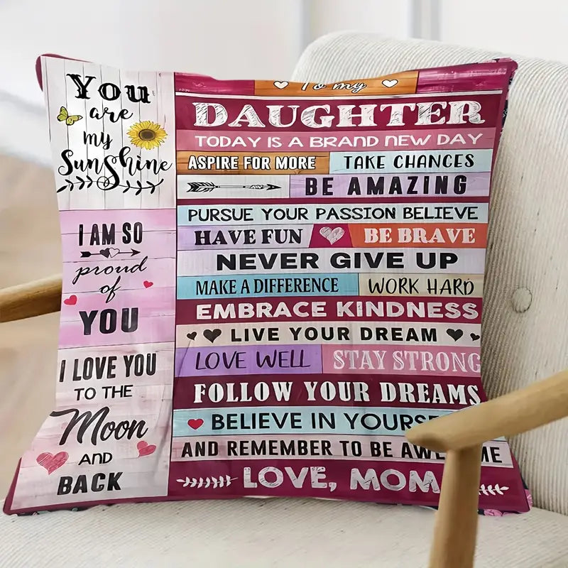 To My Daughter – A Special Gift from Mom - Pillow