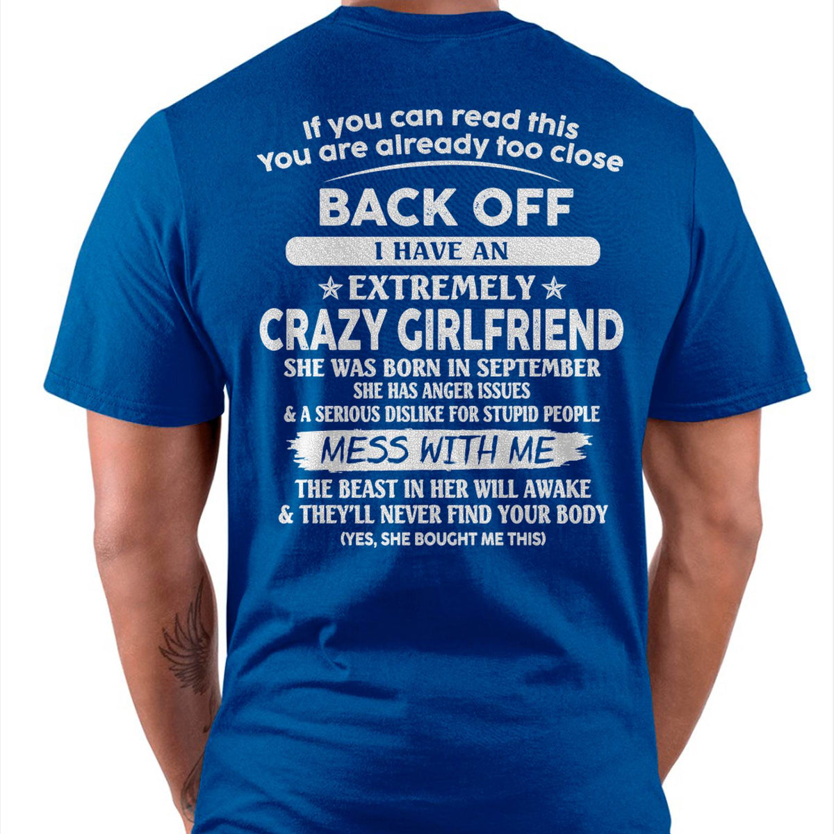 September - If You Can Read This You Are Already Too Close - Gift For Your Boyfriend, Husband From Wife - TLEE09 (SKU07-175-09)