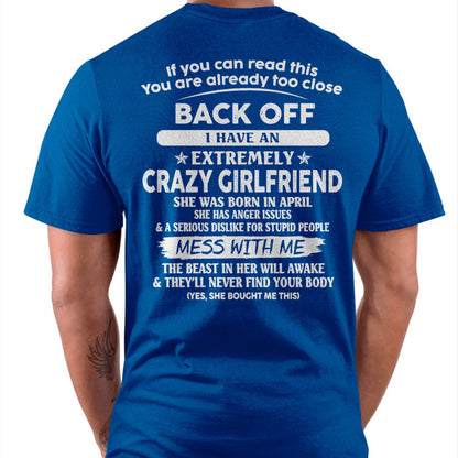 April - If You Can Read This You Are Already Too Close - Gift For Your Boyfriend, Husband From Wife - TLEE04 (SKU07-175-04)