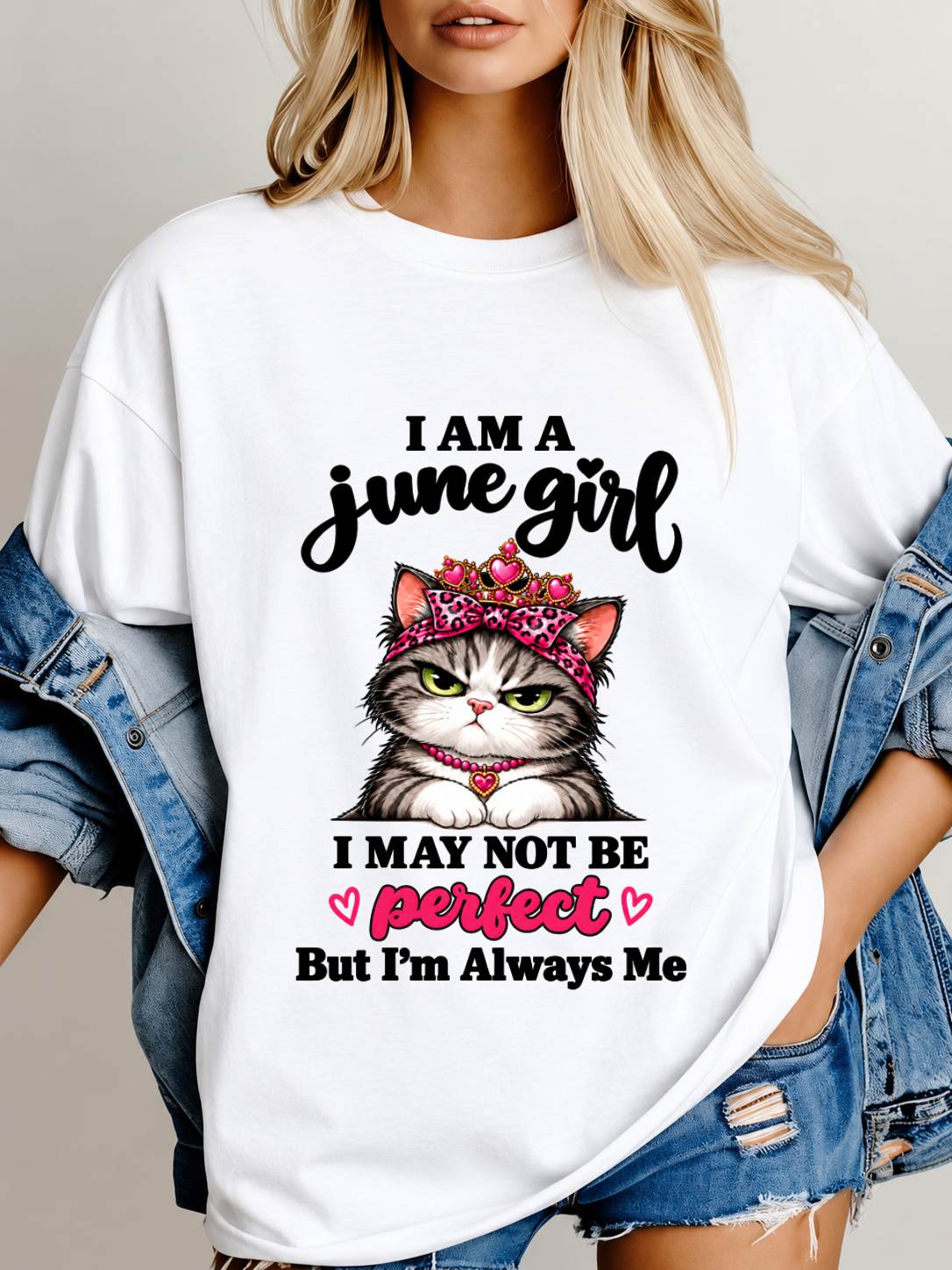 JUNE GIRL CAT SHIRT – ALWAYS ME - FOR WOMEN - TLEE06 (SKU2610-100-06)