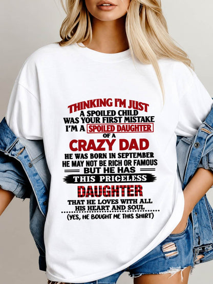 SEPTEMBER - SPOILED DAUGHTER OF A CRAZY DAD - FROM DAD - TLEE09 (SKU2610-884-09)