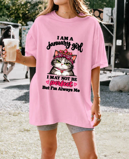 JANUARY GIRL CAT SHIRT – ALWAYS ME - FOR WOMEN - TLEE01 (SKU2610-100-01)