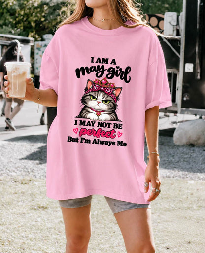 MAY GIRL CAT SHIRT – ALWAYS ME - FOR WOMEN - TLEE05 (SKU2610-100-05)