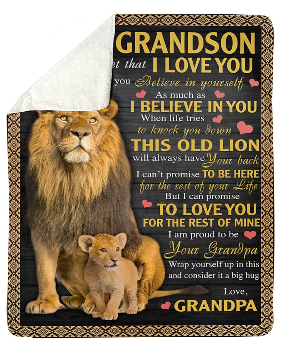 Special Gift For Your Grandson Blanket - From Grandpa (SKUB09-113)