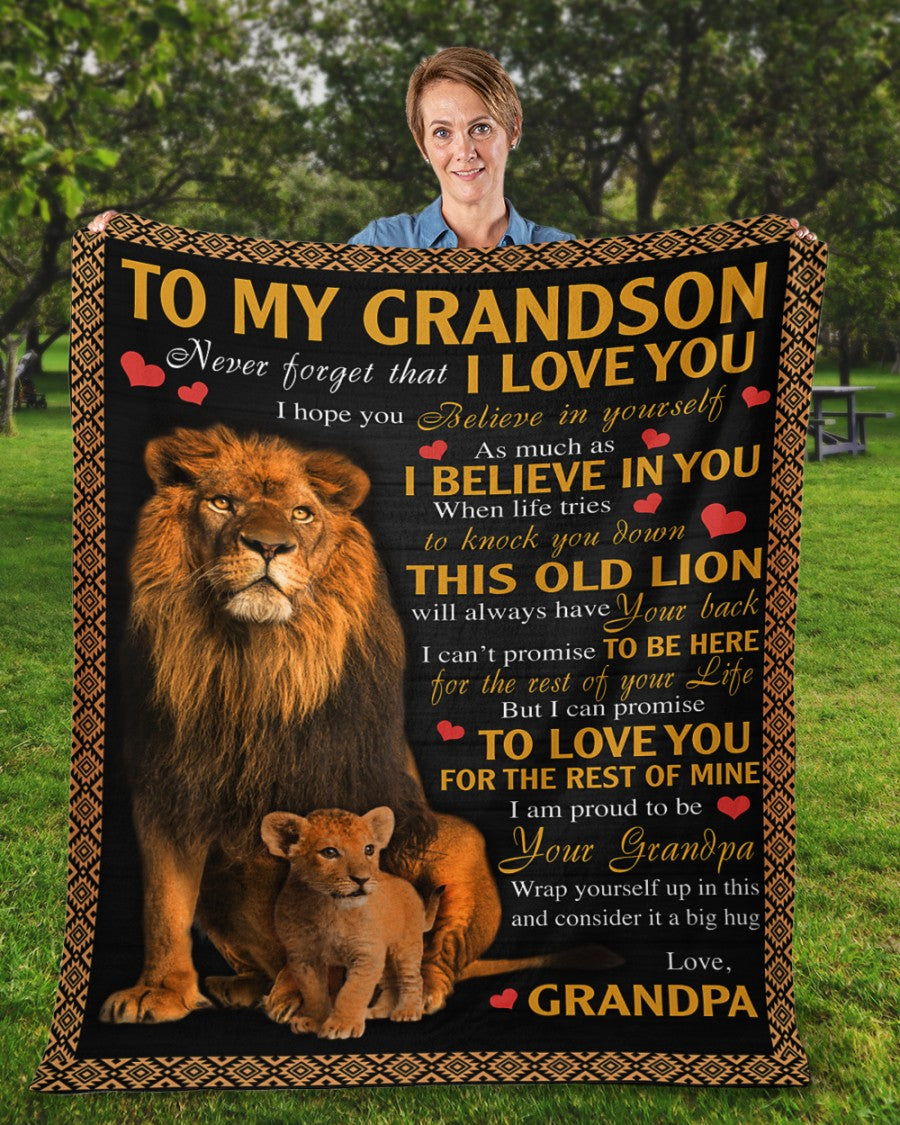 Special Gift For Your Grandson Blanket - From Grandpa (SKUB09-113)
