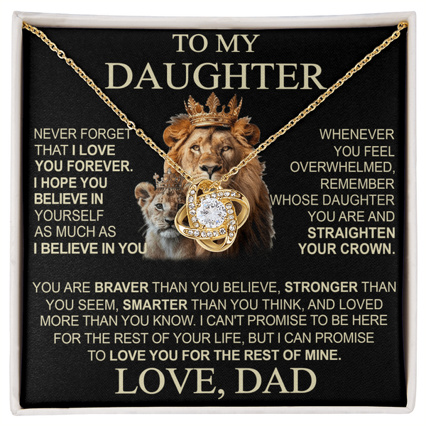 To My Daughter From Dad Necklace (SKU2608-13)