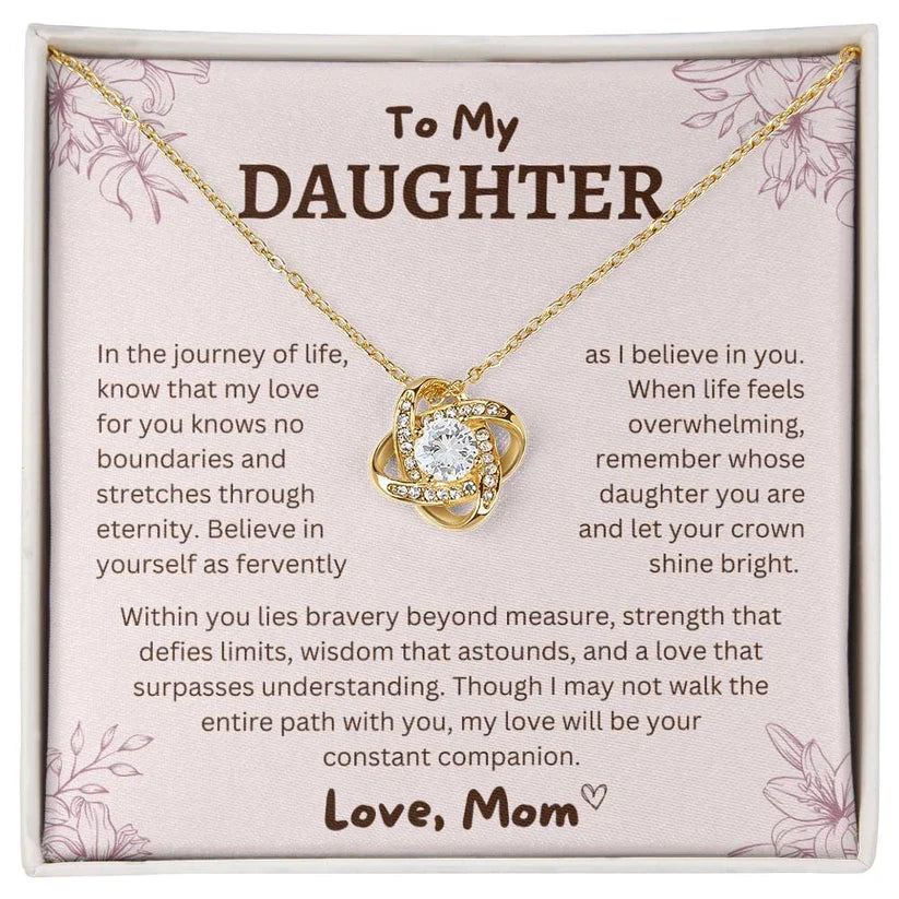 To My Daughter From Mom Necklace