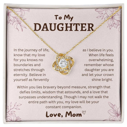 To My Daughter From Mom Necklace