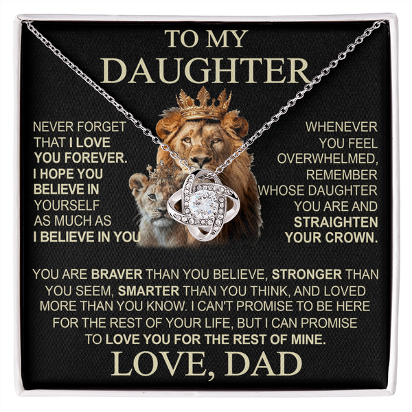 To My Daughter From Dad Necklace (SKU2608-13)