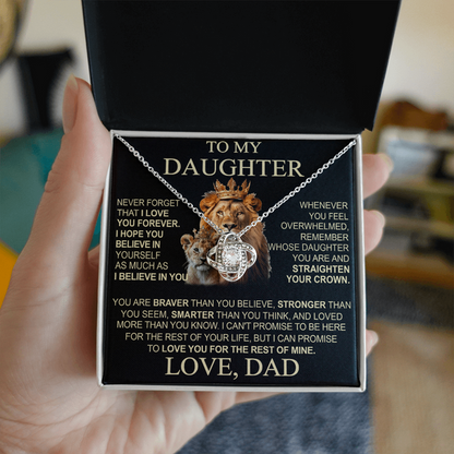 To My Daughter From Dad Necklace (SKU2608-13)