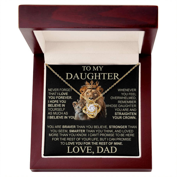 To My Daughter From Dad Necklace (SKU2608-13)