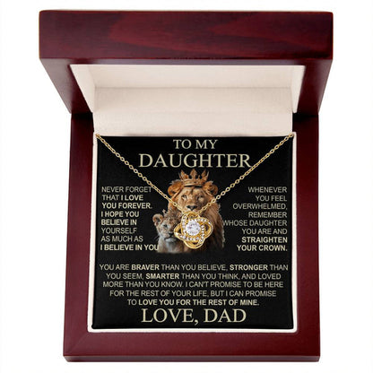 To My Daughter From Dad Necklace (SKU2608-13)