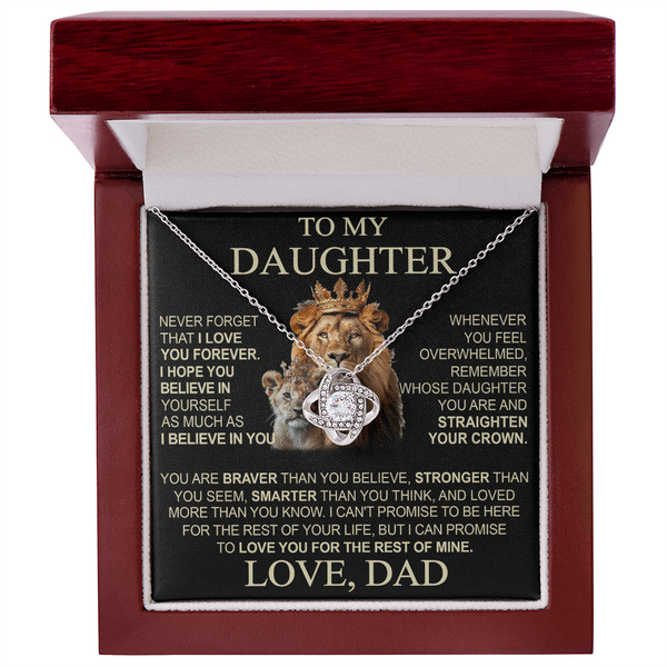 To My Daughter From Dad Necklace (SKU2608-13)