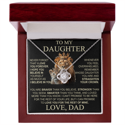 To My Daughter From Dad Necklace (SKU2608-13)