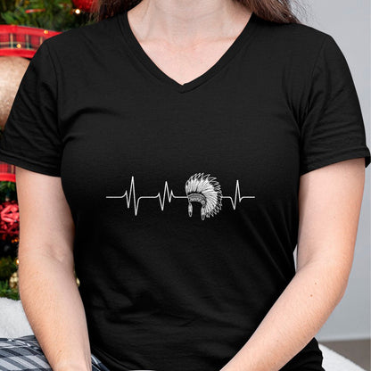 Native American T-Shirts, Vintage Native American Unisex T-Shirt/Hoodie/Sweatshirt HLT00 - Native American Headdress - Heartbeat Cherokee Indian Pride T-Shirt