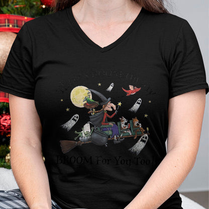 Hallowen Shirts for Family, Funny hallowen shirts, Hallowen Unisex T-Shirt/Hoodie/Sweatshirt HLT00 - Halloween There's Room On My Broom For You Too Teacher Long Sleeve T-Shirt