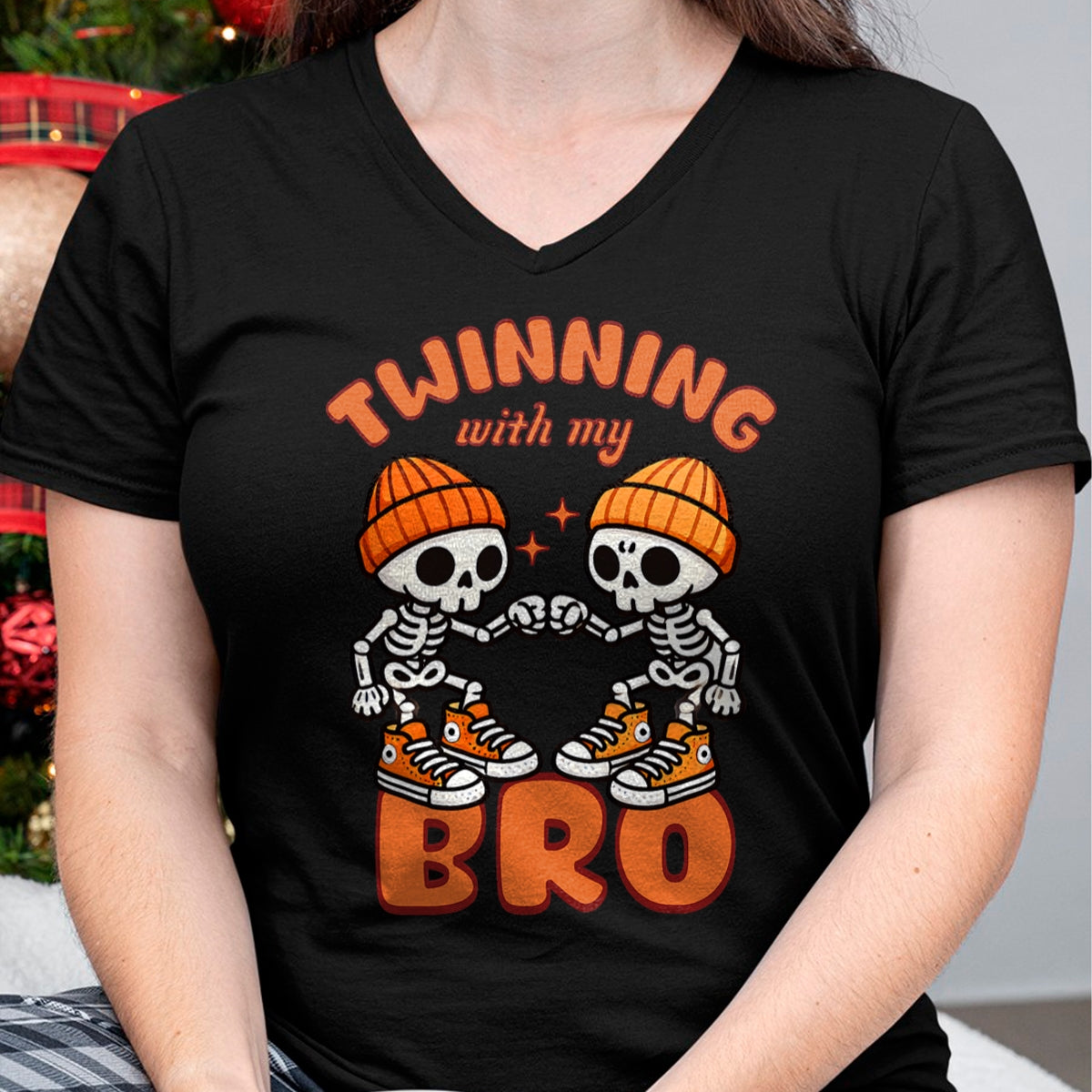 Hallowen Shirts for Family, Funny hallowen shirts, Hallowen Unisex T-Shirt/Hoodie/Sweatshirt HLT00 - Twin Boys Twinning Halloween Best Friend Matching Skeleton T-Shirt