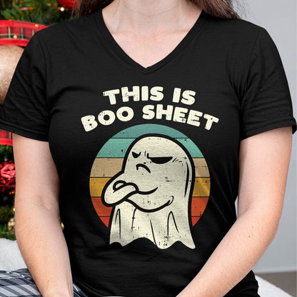 Hallowen Shirts for Family, Funny hallowen shirts, Hallowen Unisex T-Shirt/Hoodie/Sweatshirt HLT00 - This Is Boo Sheet Ghost Retro Halloween Costume Men Women T-Shirt