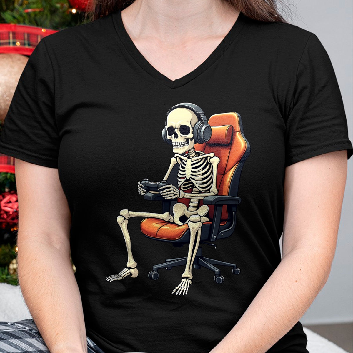 Hallowen Shirts for Family, Funny hallowen shirts, Hallowen Unisex T-Shirt/Hoodie/Sweatshirt HLT00 - Halloween Skeleton Gamer Video Gaming Boys Girls Men Women T-Shirt