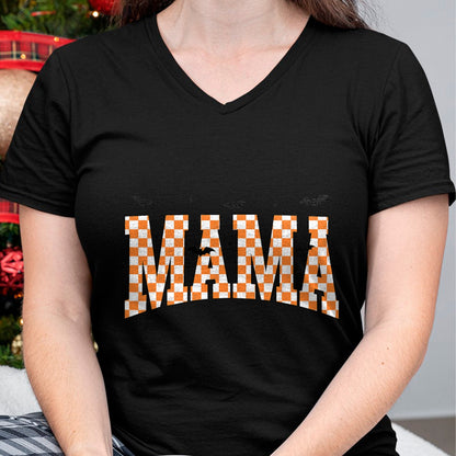 Hallowen Shirts for Family, Funny hallowen shirts, Hallowen Unisex T-Shirt/Hoodie/Sweatshirt HLT00 - Checkerboard Mama With Spider Halloween Mama Spooky Vibes T-Shirt