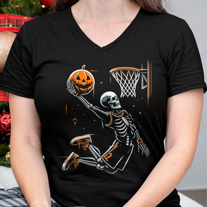 Hallowen Shirts for Family, Funny hallowen shirts, Hallowen Unisex T-Shirt/Hoodie/Sweatshirt HLT00 - Skeleton Basketball Player Men Boys Scary For Halloween T-Shirt