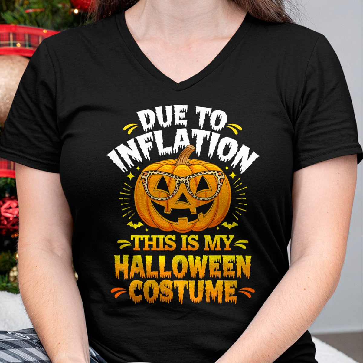 Hallowen Shirts for Family, Funny hallowen shirts, Hallowen Unisex T-Shirt/Hoodie/Sweatshirt HLT00 - Due To Inflation This Is My Halloween Custome Pumpkin Funny T-Shirt