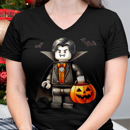 Hallowen Shirts for Family, Funny hallowen shirts, Hallowen Unisex T-Shirt/Hoodie/Sweatshirt HLT00 - Halloween Master Builder Vampire Kids Building Blocks Bricks T-Shirt