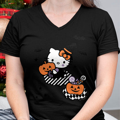 Hallowen Shirts for Family, Funny hallowen shirts, Hallowen Unisex T-Shirt/Hoodie/Sweatshirt HLT00 - Hello Kitty Trick or Treat Halloween Tee Shirt T-Shirt